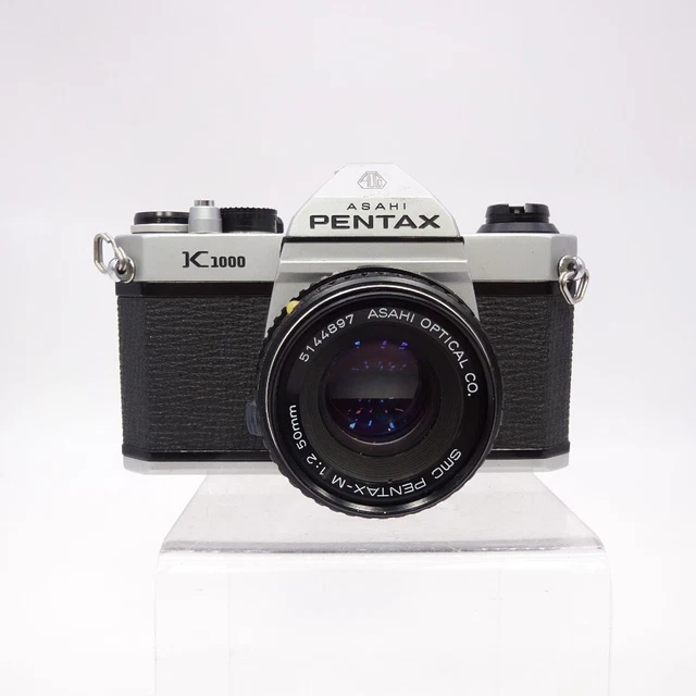 PENTAX K1000 45MM SLR Film Camera w/ SMC PentaxM 50mm f/2 Lens