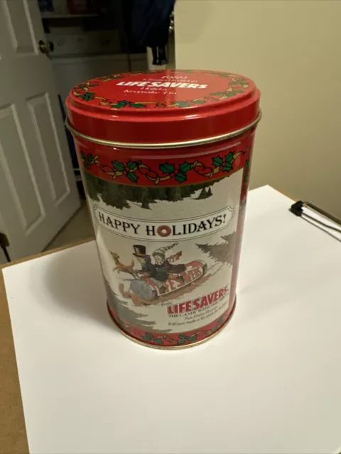 1988 Vintage Life Savers Limited Edition Holiday Keepsake Tin - Empty