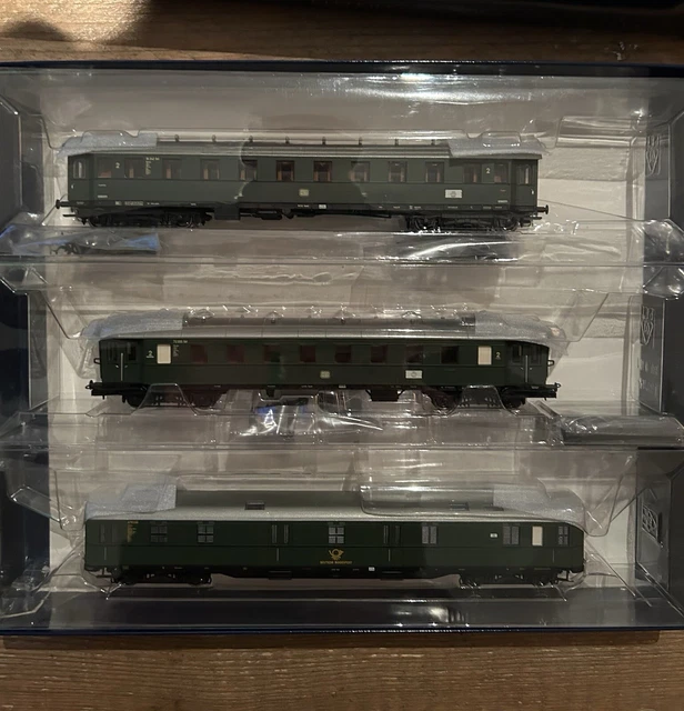 Lot De 4 Voitures Voyageurs HO Liliput - DB Époque III - Occasion