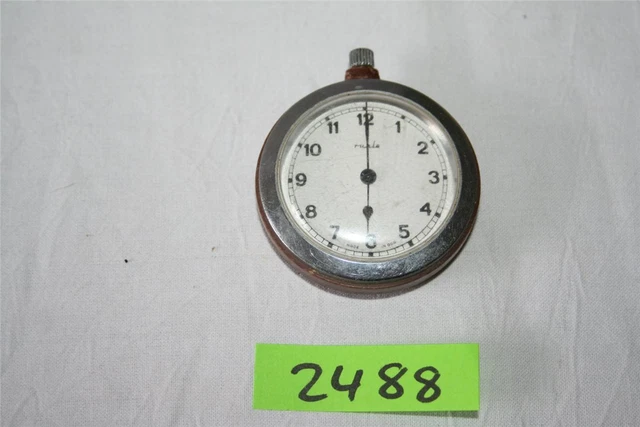 DDR Ruhla Taschenuhr Bakelit Uhr Handaufzug Made in GDR