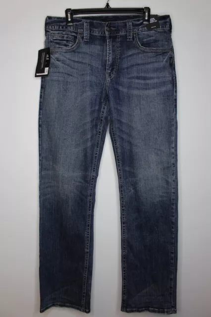 Men's Silver Jeans Co. Gordie Loose Fit Straight Leg Indigo W32 L34