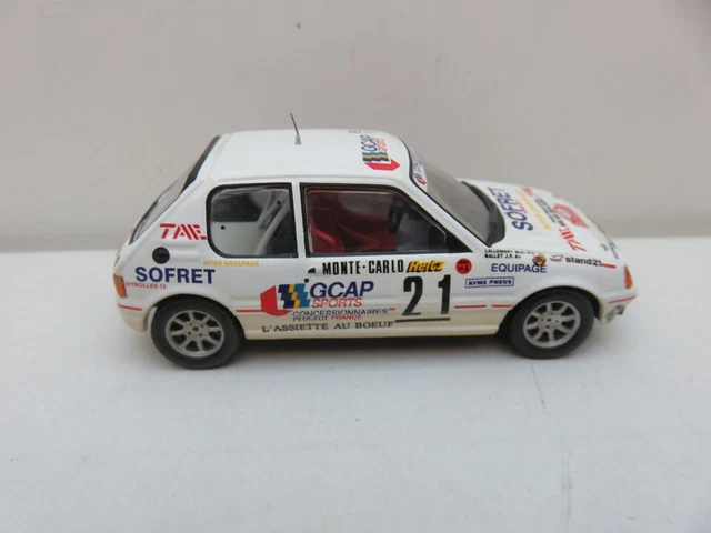 MINIATURE RALLYE MONTE Carlo 1988 Peugeot 205 Gti J.p. Ballet 1/43 Neuf