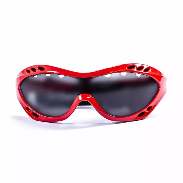 OCEAN COSTA RICA Floating Sunglasses Kiteboarding, Red Black & Smoke Lens
