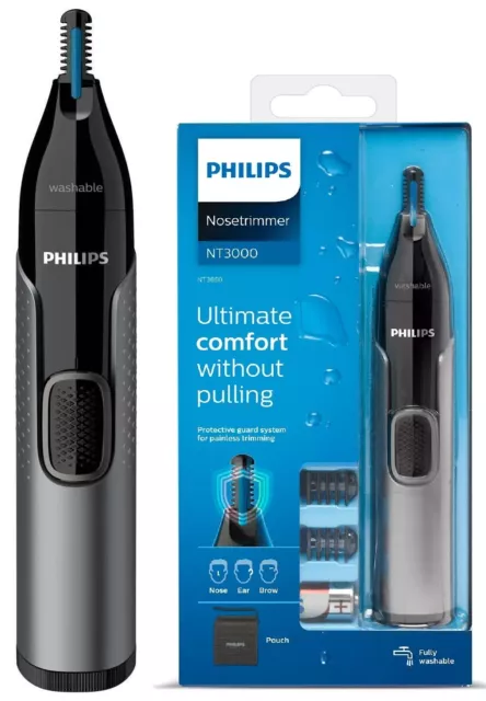 Philips Nose Hair Trimmer, Series 3000 Nose, Ear And Eyebrow Trimmer Showerproof