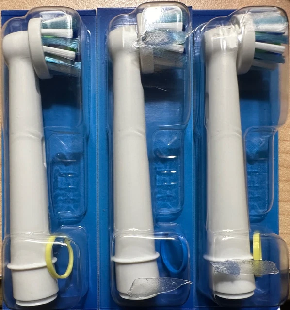Teste spazzolino elettrico originale Braun Oral B azione incrociata x3 | NUOVE DI ZECCA