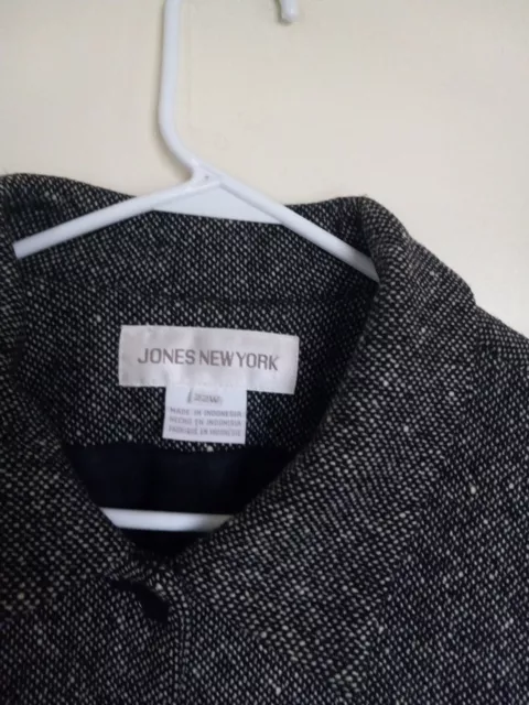 Jones New York Wool Blend Single Breasted  light Coat Size 22W 2