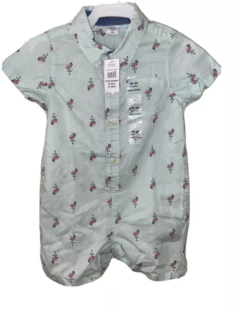 Baby Gap 12-18 Months Baby girl Swan Character Cotton Romper. "New with tags"