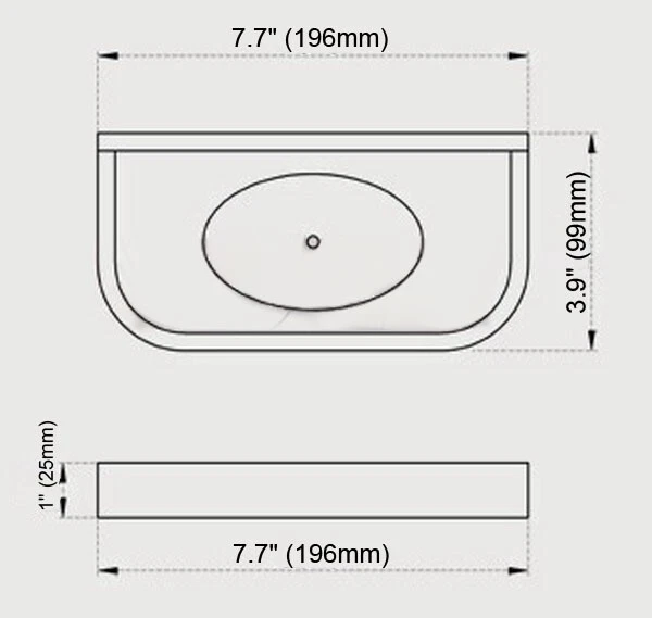 Oil Rubbed Bronze Wall Mounted Ceramic Soap Dish Holder Bathroom Accessories 3