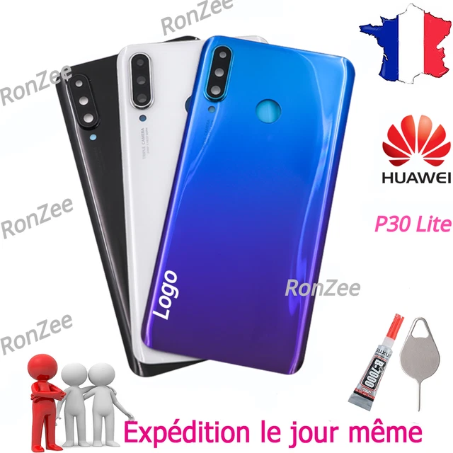 VITRE ARRIÈRE CACHE BATTERIE FAÇADE POUR HUAWEI P30 LITE MAR LX1A ✅ Vendeur Pro✅
