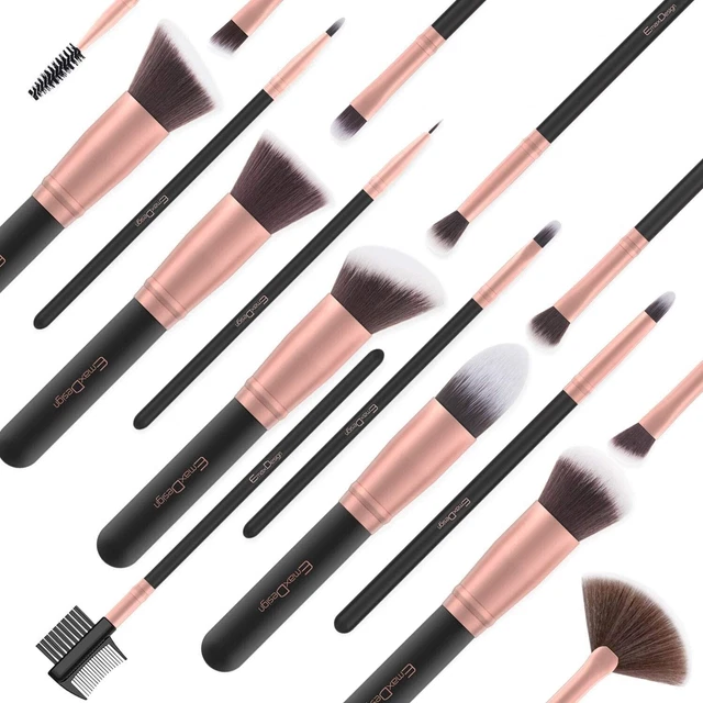 Pennelli Make Up EmaxDesign 17 pezzi Set di pennelli per trucco Fondotinta Cipri 2