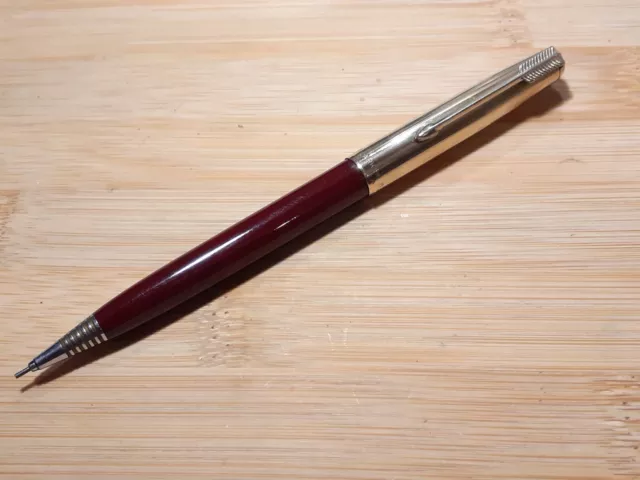 Vintage Parker 51 Pencil Burgundy red with Gold Filled cap/ working