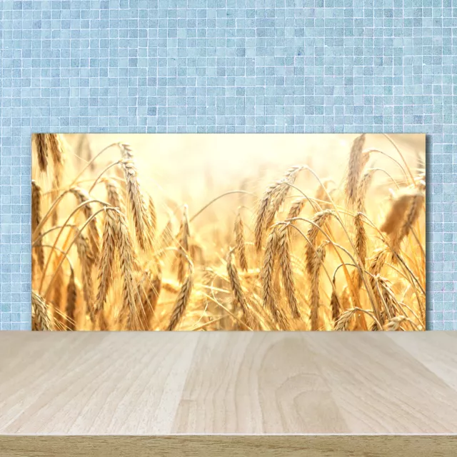 Impresionante Protector Contra Salpicaduras de Vidrio Impreso 100x50 Grano