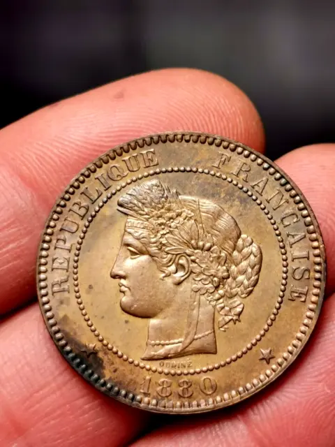10 centimes Cérès 1880 A Paris ( SUP+) ! 9,82 g
