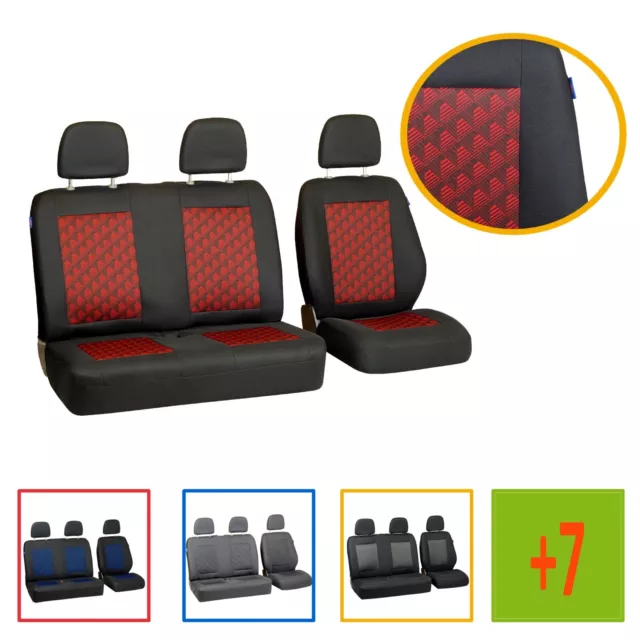 Fundas de asiento para MERCEDES SPRINTER II universal, juego 2+1 #ZESV