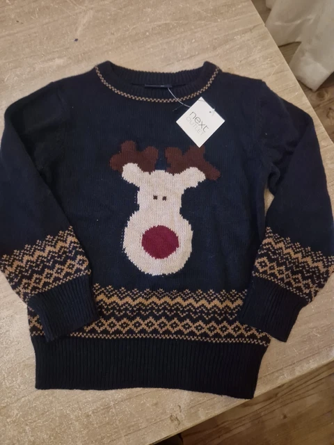Reindeer Jumper Winter Jumper light Knit Age 2-3 Years Next BNWT