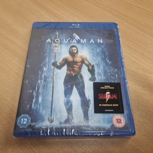 Aquaman Blu-ray (2019) Jason Momoa, Wan (DIR) cert 12 (Sealed)