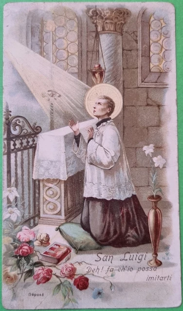 San Luigi Gonzaga - Santa Lega Eucaristica N. 80 SLE - (A1)