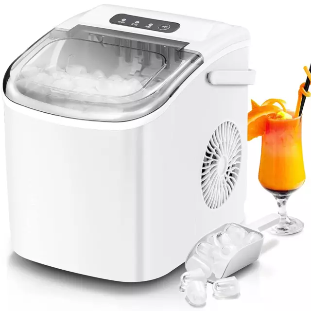 AGLUCKY Nugget Ice Maker Countertop, Portable Machine with