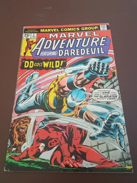 Marvel Adventure Featuring Daredevil #2  Marvel Comics 1976 VG-