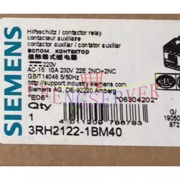 1PCS NEW Siemens contactor 3RH2122-1BM40