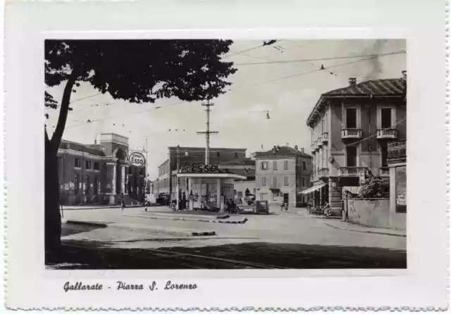 Comune di Gallarate: (Prov. di Varese) – cartolina d’epoca (Piazza S. Lorenzo)