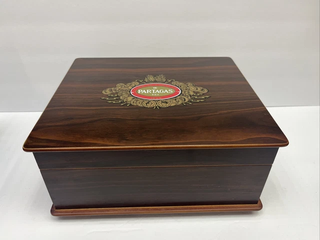 Vintage 1996 Partagas Flor Tabacos 1845 Beautiful Wood Cigar Box