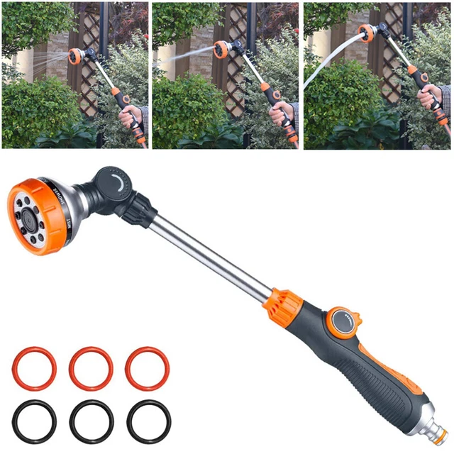 Gießstab,Gartenbrause Brause Bewässerungsstab Stabbrause mit Schwenkbarer Kopf