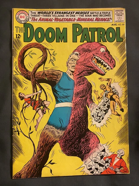 Doom Patrol #89 (August, 1964) 1st appearance Animal Vegetable Mineral Man