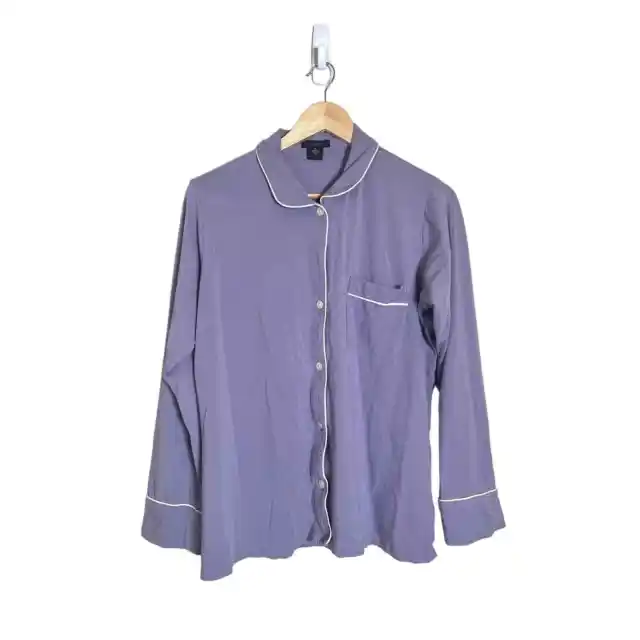 J. Crew Women's Dreamy Long Sleeve Pajama Top Size Medium in Purple
