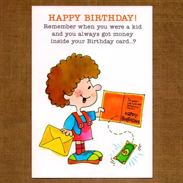 Vintage Greetings INC HAPPY BIRTHDAY Greeting Card, For Adult, Gag, Funny, Comic