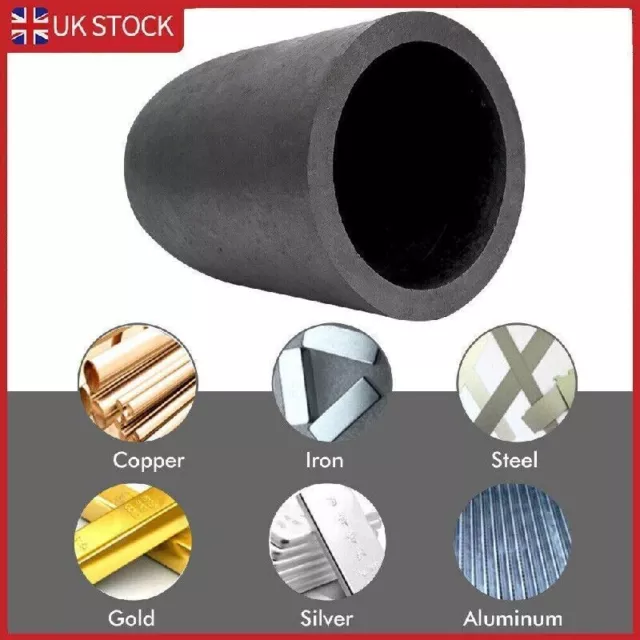 8KG Graphite Carbide Furnace Casting Crucible Refining Melting Smelting Tools