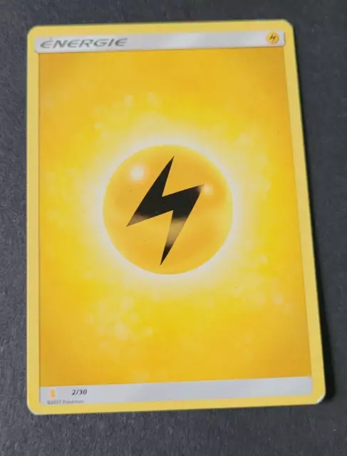 Carte Pokémon PROMO N°2/30 Energie Electrique - Trainer Kit Raichu D'Alola