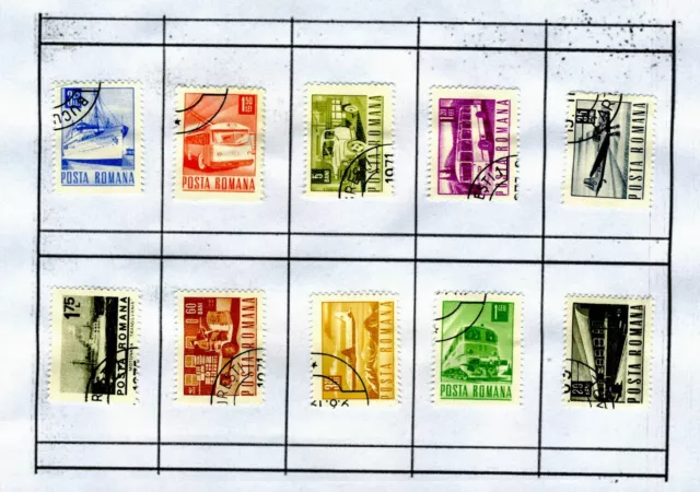 lotto serie  collezione raccolta  varietà francobolli stamps Romania