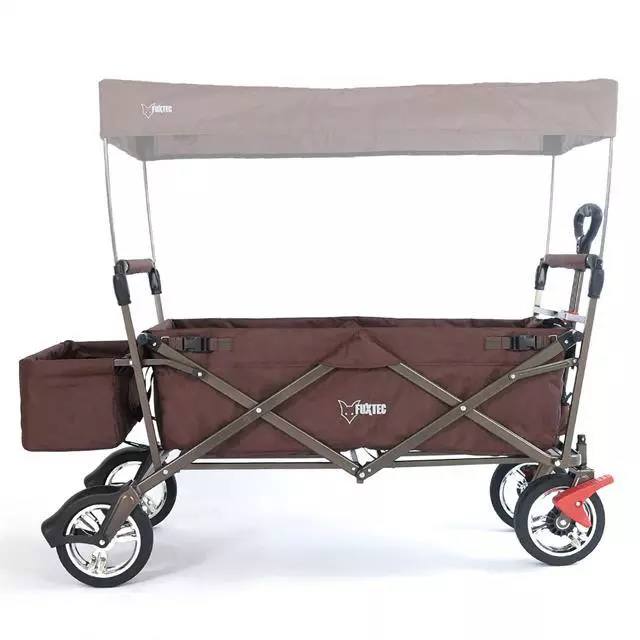 Bollerwagen Schoko FUXTEC® faltbarer Strandwagen Handwagen Gerätewagen faltbar 3