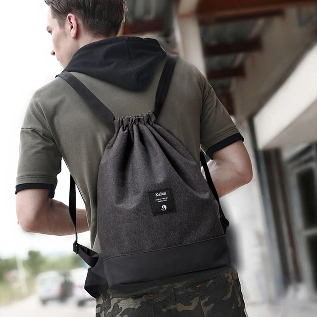 KALIDI Kordelzug Turnbeutel Daypack Gymsack Gym Bag Beutel Sportbeutel Rucksack 7
