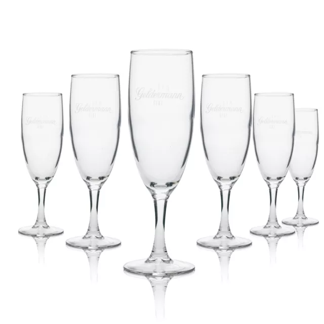 6x Geldermann Sekt Glas Flöte 0,1l Champagner Gläser Prosecco Flute Hochzeit Bar