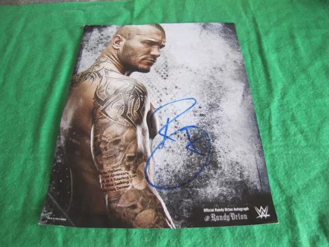 "Offizielles WWE Randy Orton Autogrammbild 14"" x 11"