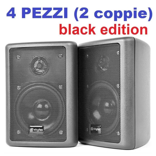 4 PEZZI DIFFUSORI PARETE MURO CASSE ACUSTICHE FILODIFFUSIONE 75W X 4 (passive)