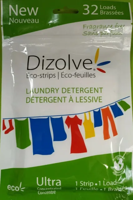Detergente ecológico en tiras 5x sin perfume - Dizolve