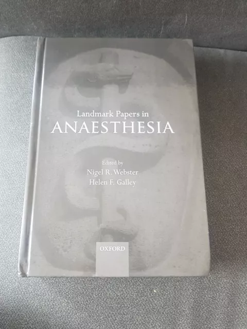Landmark Papers In Anaesthesia