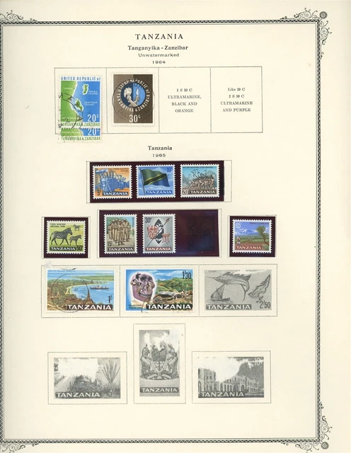 TANZANIA Album Page Lot #144 - SEE SCAN - $$$