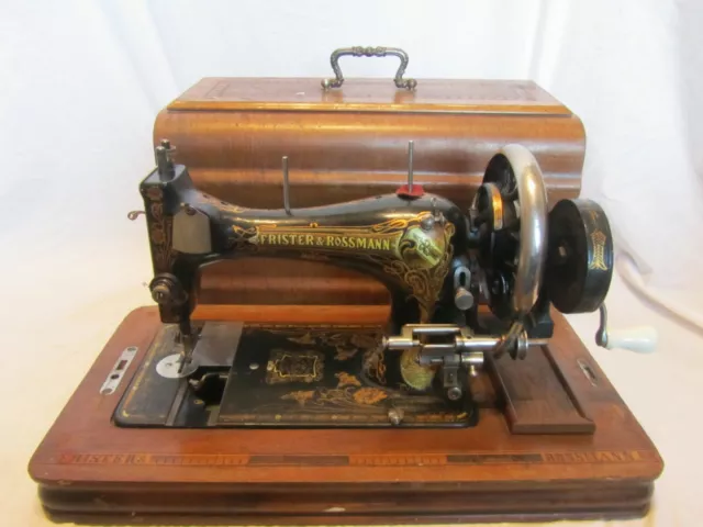 Antique Frister & Rossmann Berlin Hand Crank Sewing Machine
