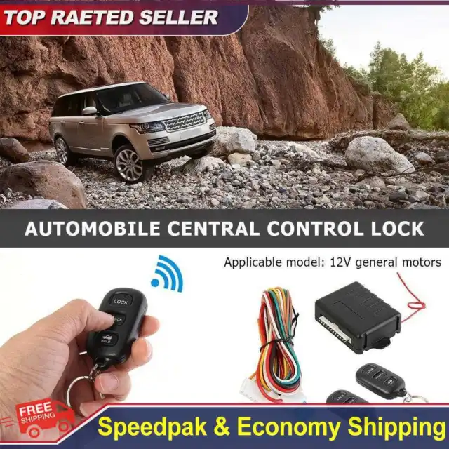 Universal Car Remote Central Door Lock Kit Keyless Entry Alarm System 410/T126