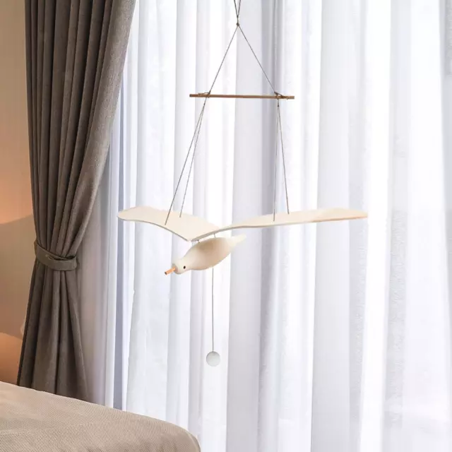 Ornement Mobile Mouette En Bois, Pendentif Unique Pour Chambre à Coucher,