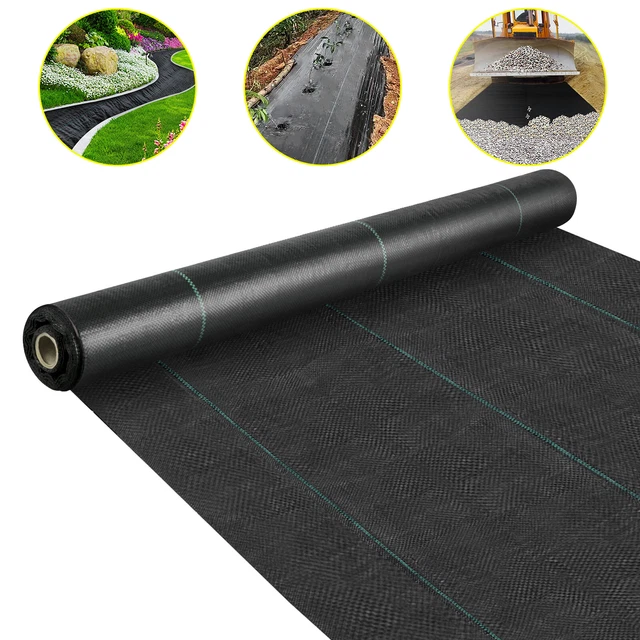 VEVOR WOVEN GROUND Cover Landscape Fabric Heavy PP Weed Barrier Garden