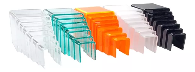 T'z-Tagz Brand New Acrylic Riser Display Stand 7 Piece Variation Set