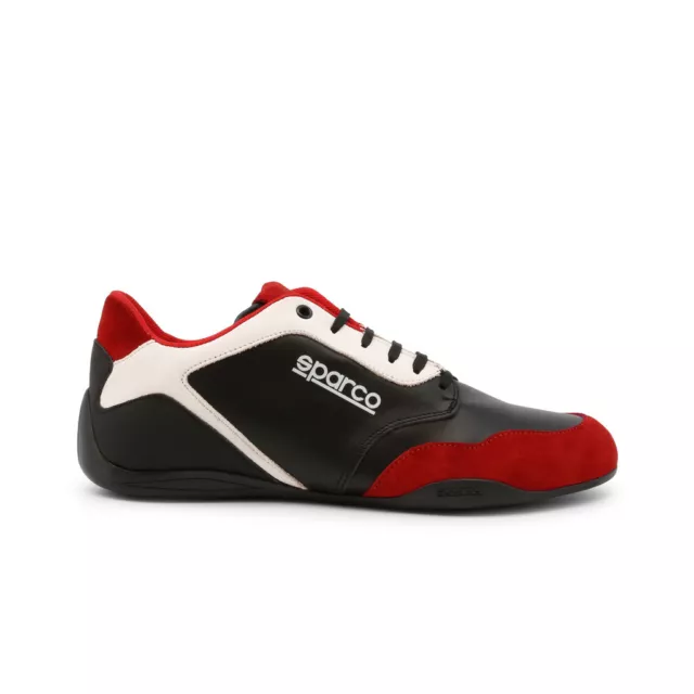 SPARCO SLAM-12 Black Red Motor Sports Racing Driving Trainers Sneakers Shoes