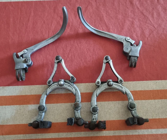 Patins De Frein Vintage BEBO Chromé Pour Vélo De Ville - Origine France