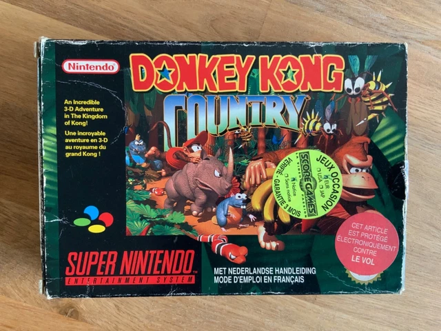 Rare - Donkey Kong Country - En boite - Jeu vidéo rétro - Super Nintendo - PAL