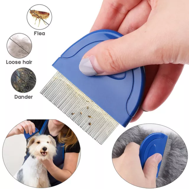 Flea Comb Cats Dogs Pet Hair Grooming Tool Deworming Brush Dog Cat Cleaning Tool